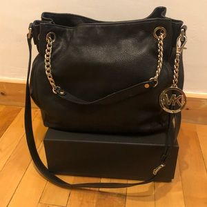 Black Leather Michael Kors bag